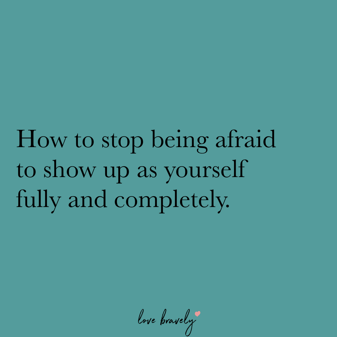 Letting go